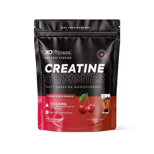 XO Fitness creatine gummies cherry & cola 60 count - British product
