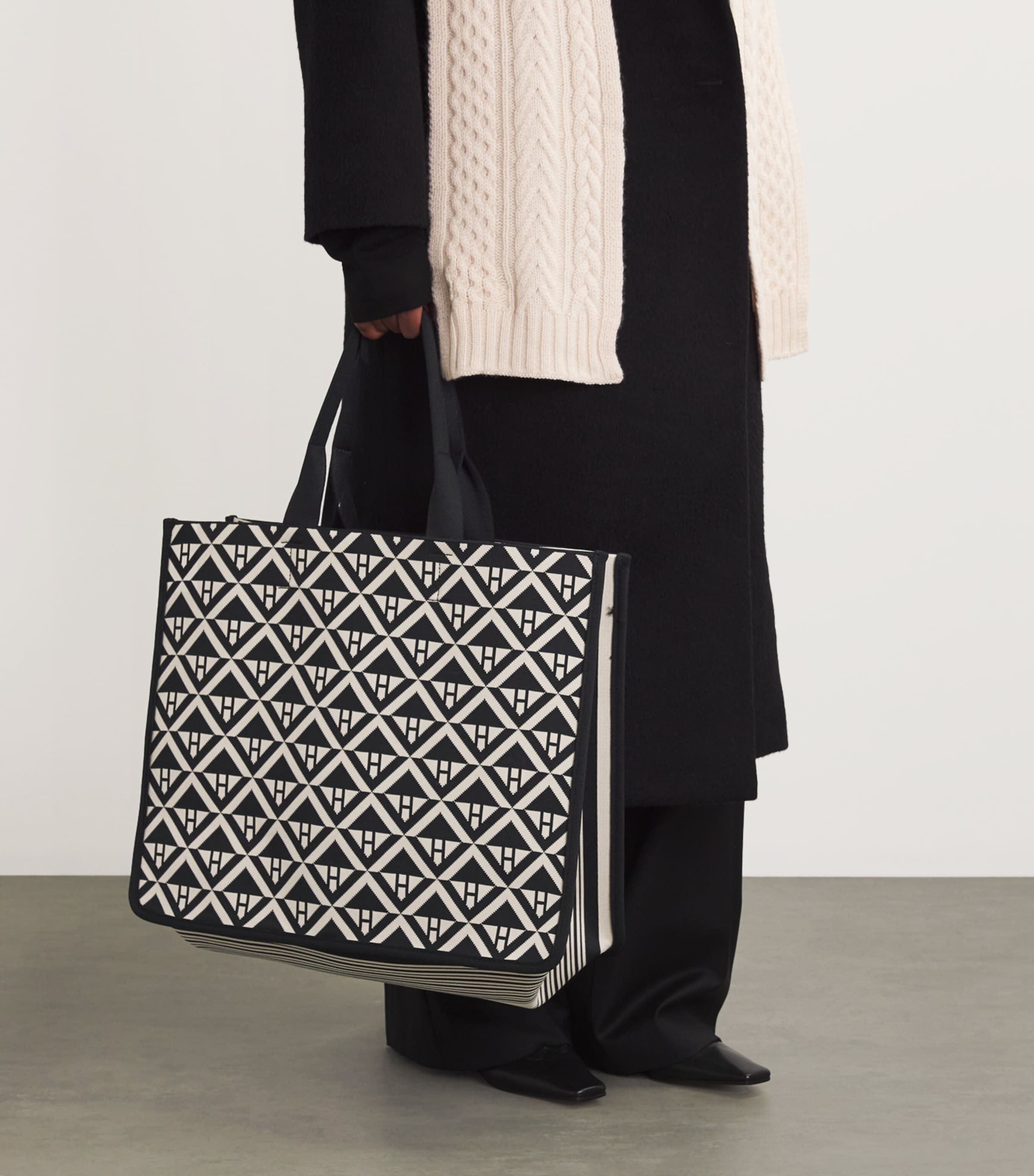 Harrods large geometric tote bag, UK version