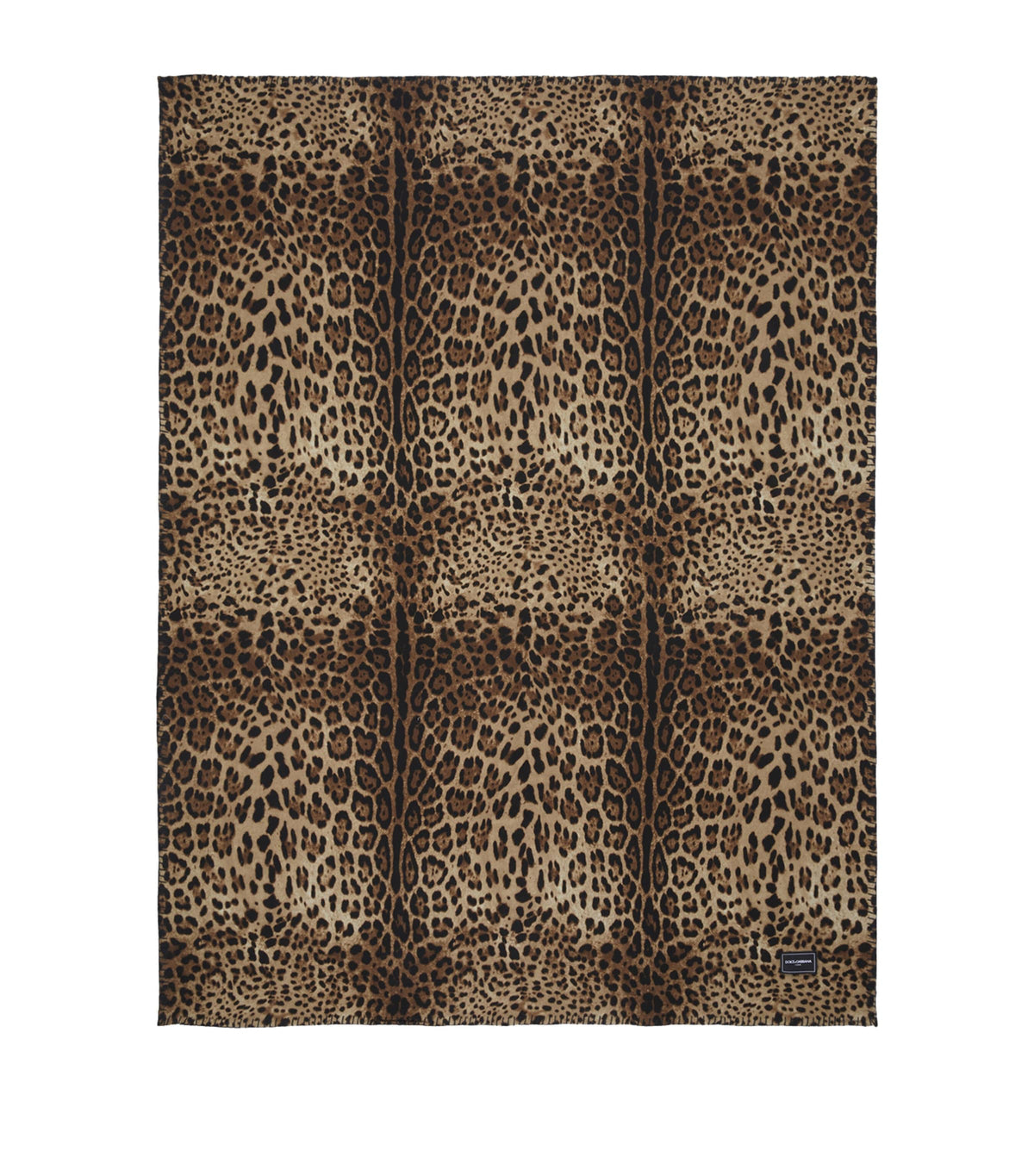 Dolce&Gabbana Wool-Silk Leopardo Blanket 140cm x 180cm - British product