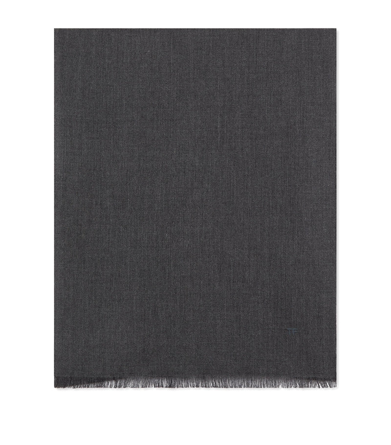 TOM FORD Cashmere-Silk Logo Scarf - British product