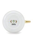 GINORI 1735 porcelain teacup Colonna Diva Giallo 245ml, UK version