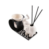 Myga elephant oil burner set ceramic - British product