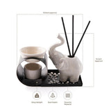 Myga elephant oil burner set ceramic - British product