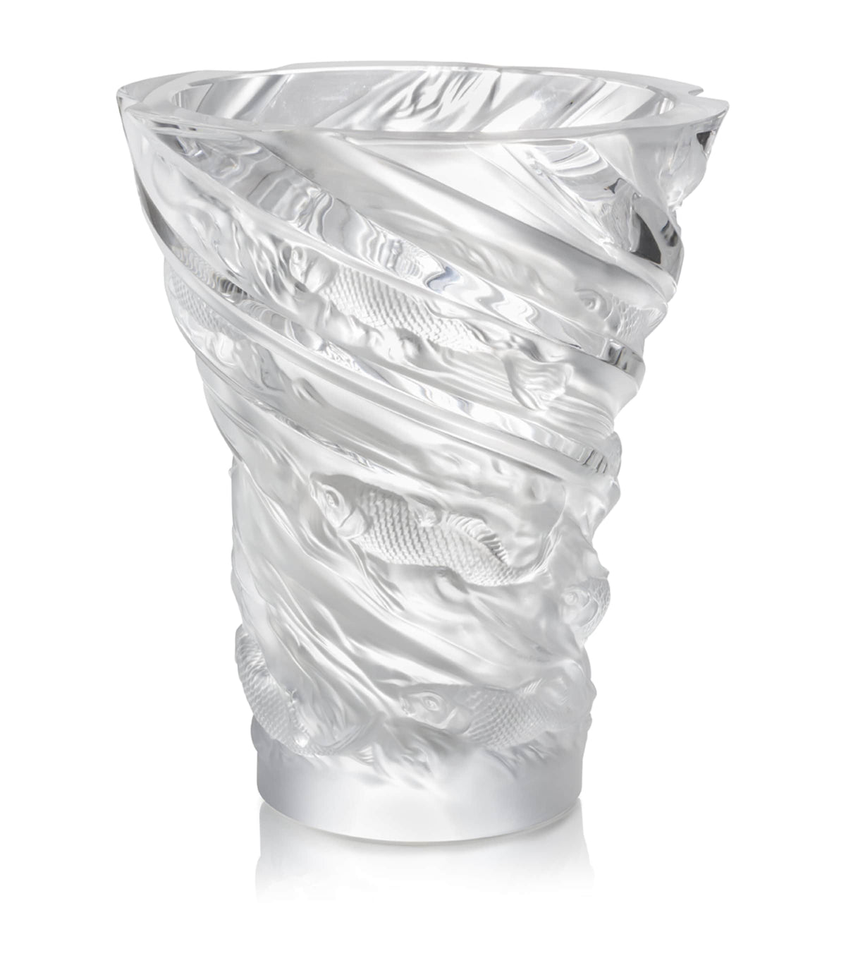 Lalique Koi Fish vase 35cm, UK version
