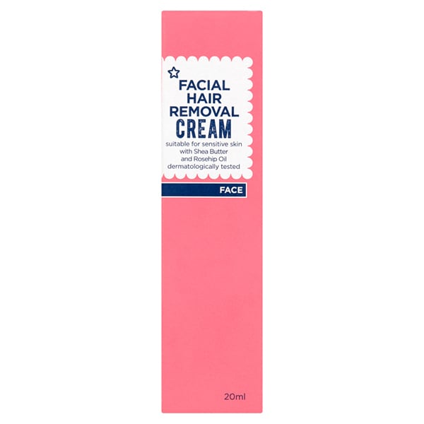 Superdrug Sensitive Facial Hair Removal Cream 20ml