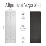 Myga XL Alignment grey yoga mat - British brand