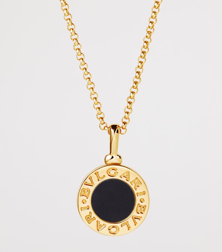 Bvlgari Bvlgari onyx necklace 18kt yellow gold - British product