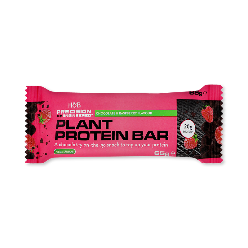 Precision Engineered dark chocolate raspberry protein bar 65g, imported from the UK