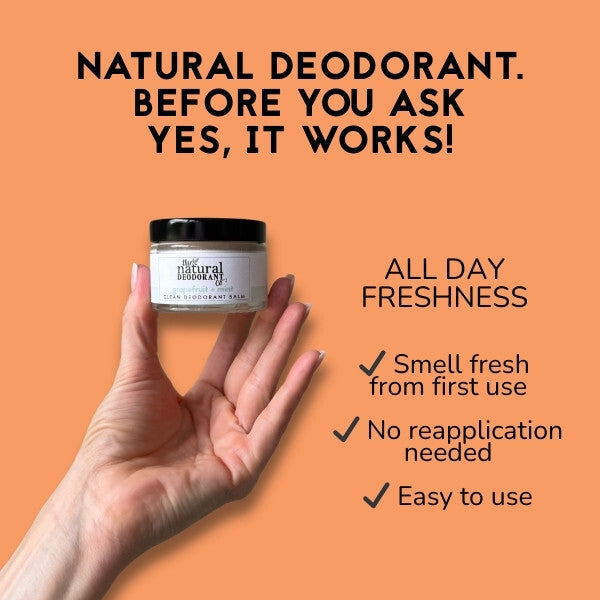 Natural Deo Co. Orange Bergamot Deodorant Balm 55g imported from the UK