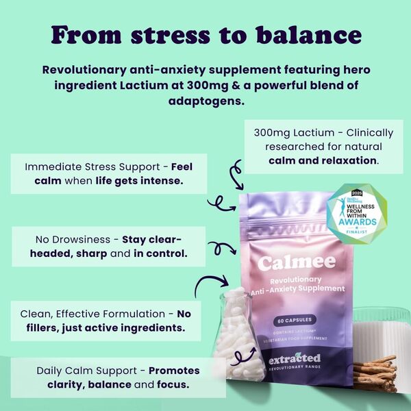 Extracted anxiety supplement 60 capsules (British brand)