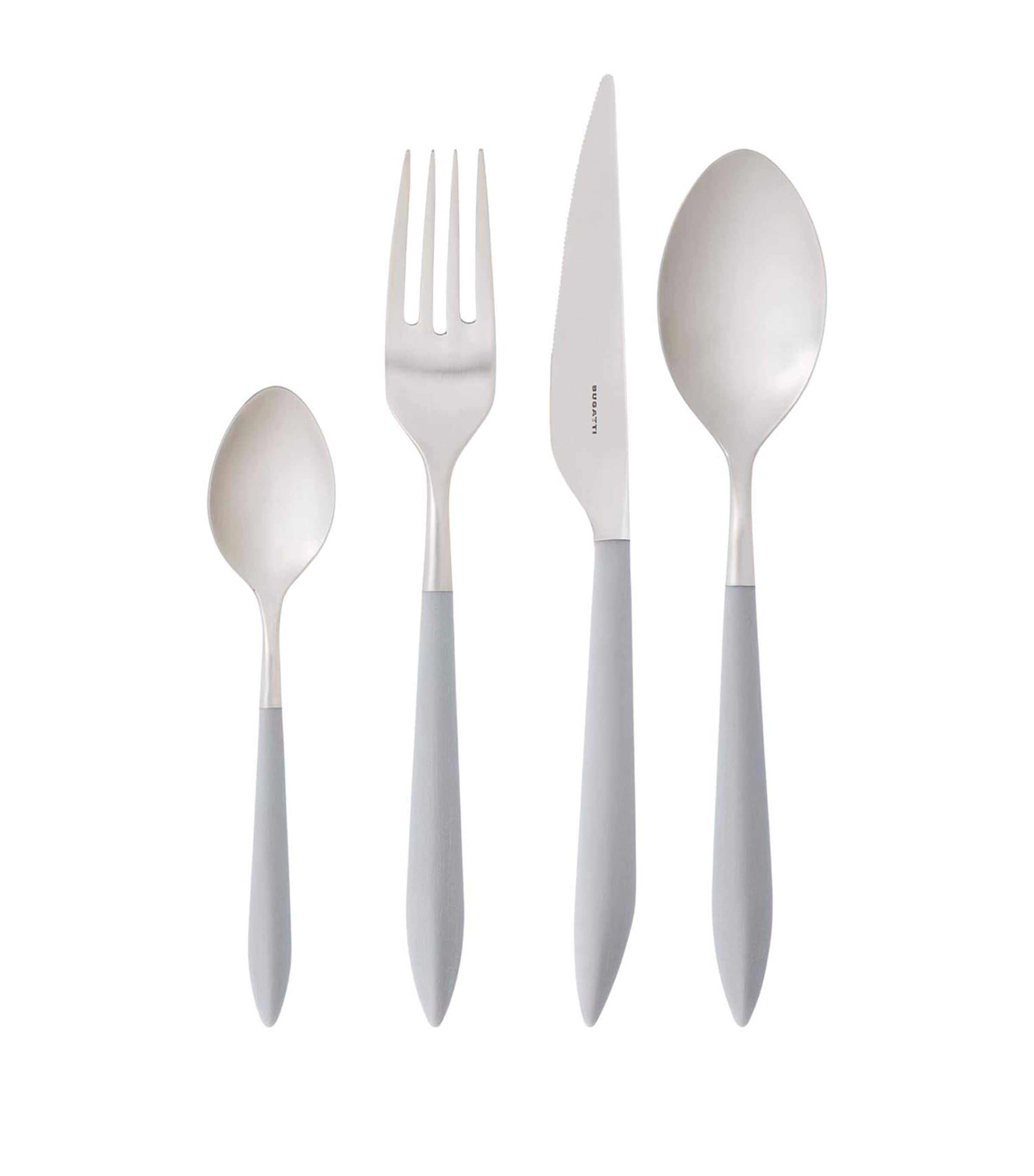 Bugatti Ares stainless steel cutlery set 24-piece - British product