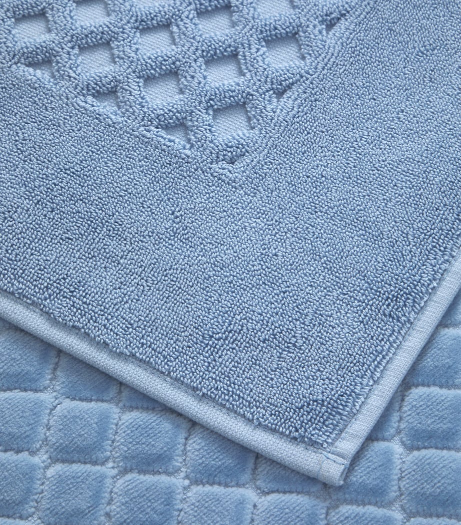 Yves Delorme Etoile bath mat 55x90cm plush cotton, UK version