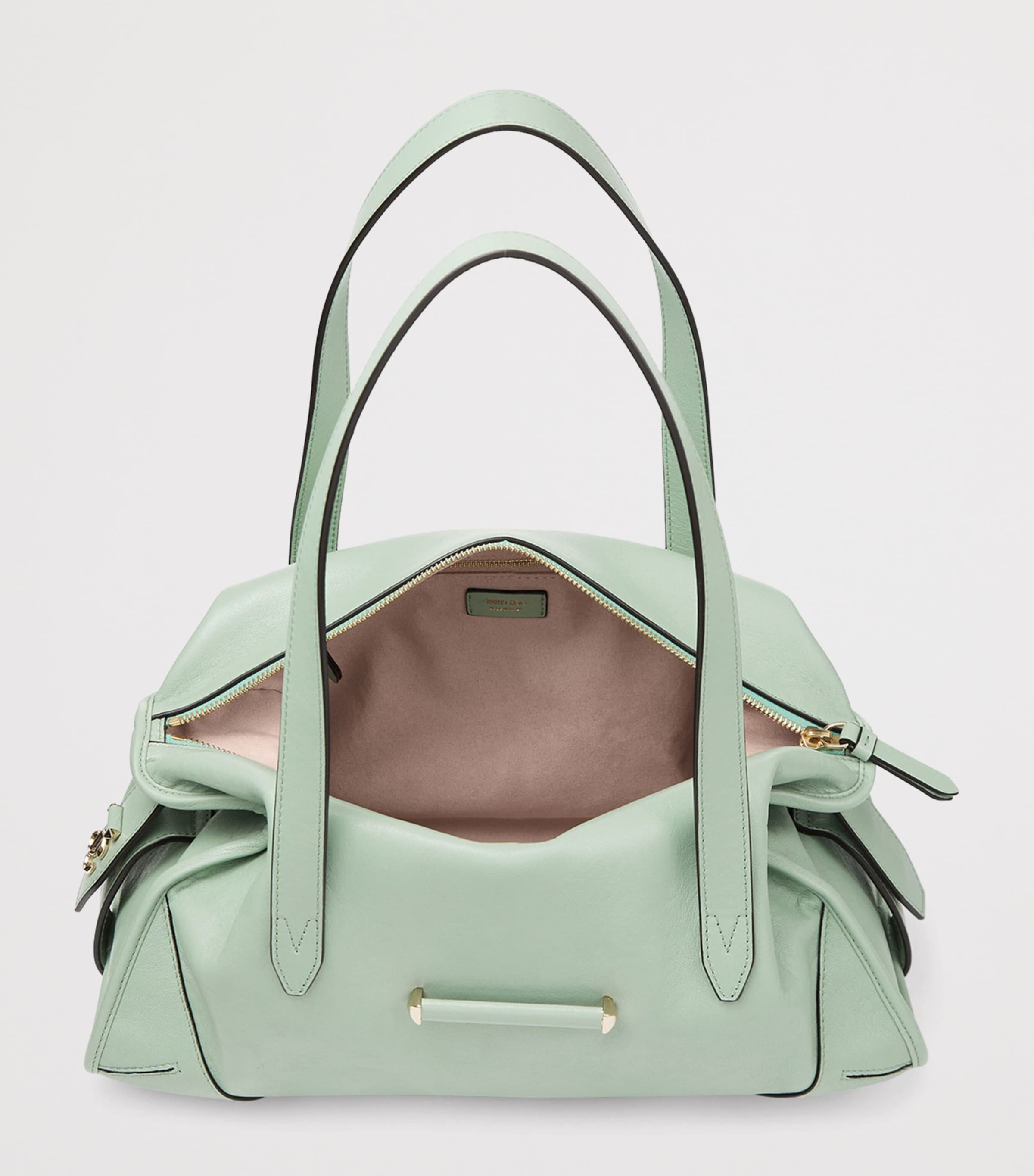 Jimmy Choo medium leather bar holdall bag (British brand)