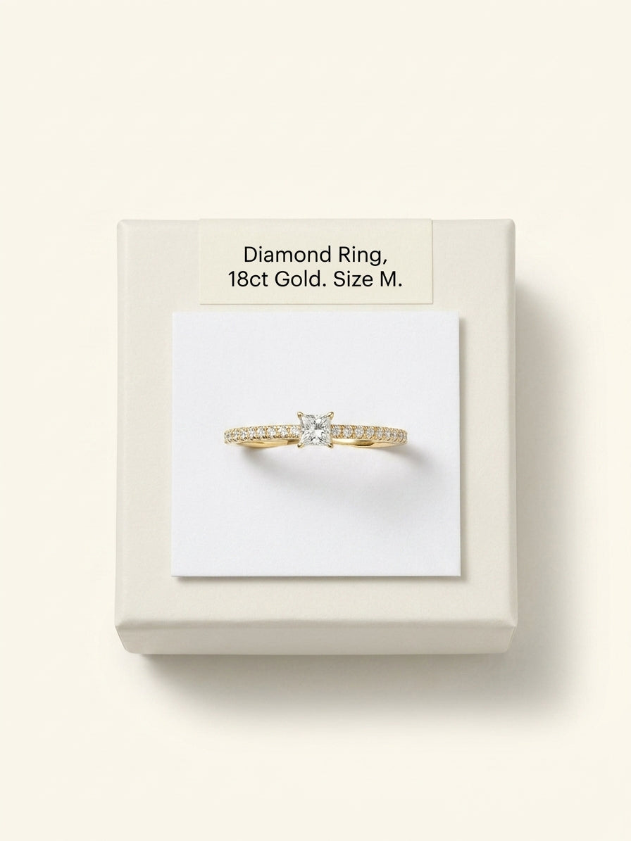 Cartier 18ct yellow-gold diamond ring 0.26ct (British brand)