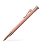 Graf von Faber-Castell rose gold propelling ballpoint pen with precious resin barrel, 13cm length, UK version