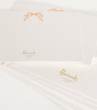 Harrods pink bow cards pack of 10, UK version