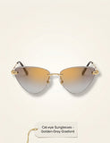 Cartier CT0399S cat-eye metal sunglasses, UK version