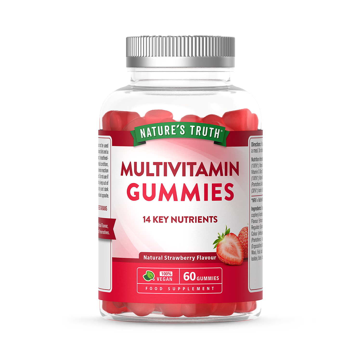 Nature's Truth multivitamin gummies strawberry flavour 60 gummies - British product