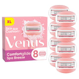 Gillette Venus Comfortglide Spa Breeze Women's Razor Blades x8 women's shaving Sainsburys   