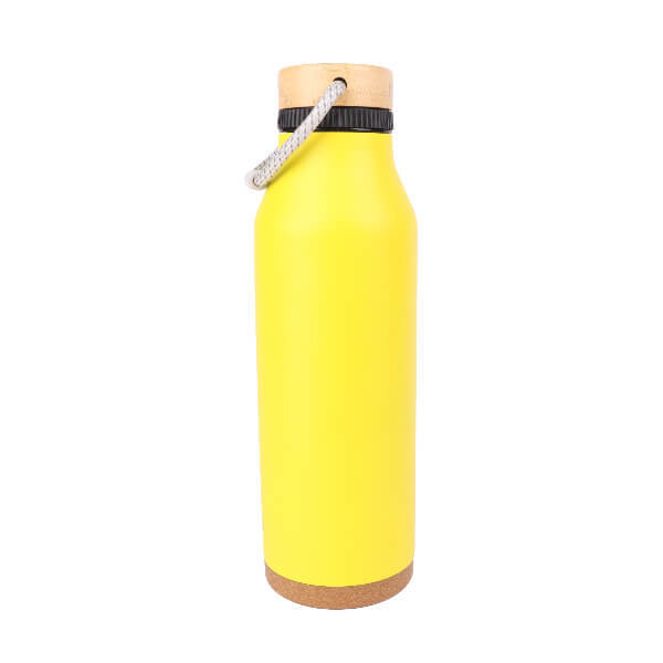 Myga round water bottle yellow 700ml - British product