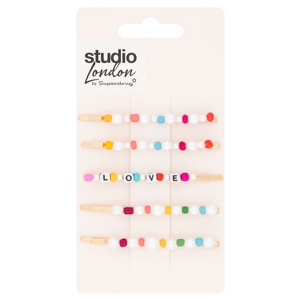 Studio London Pearl Lock Clips & Slides 5pk GOODS Superdrug   