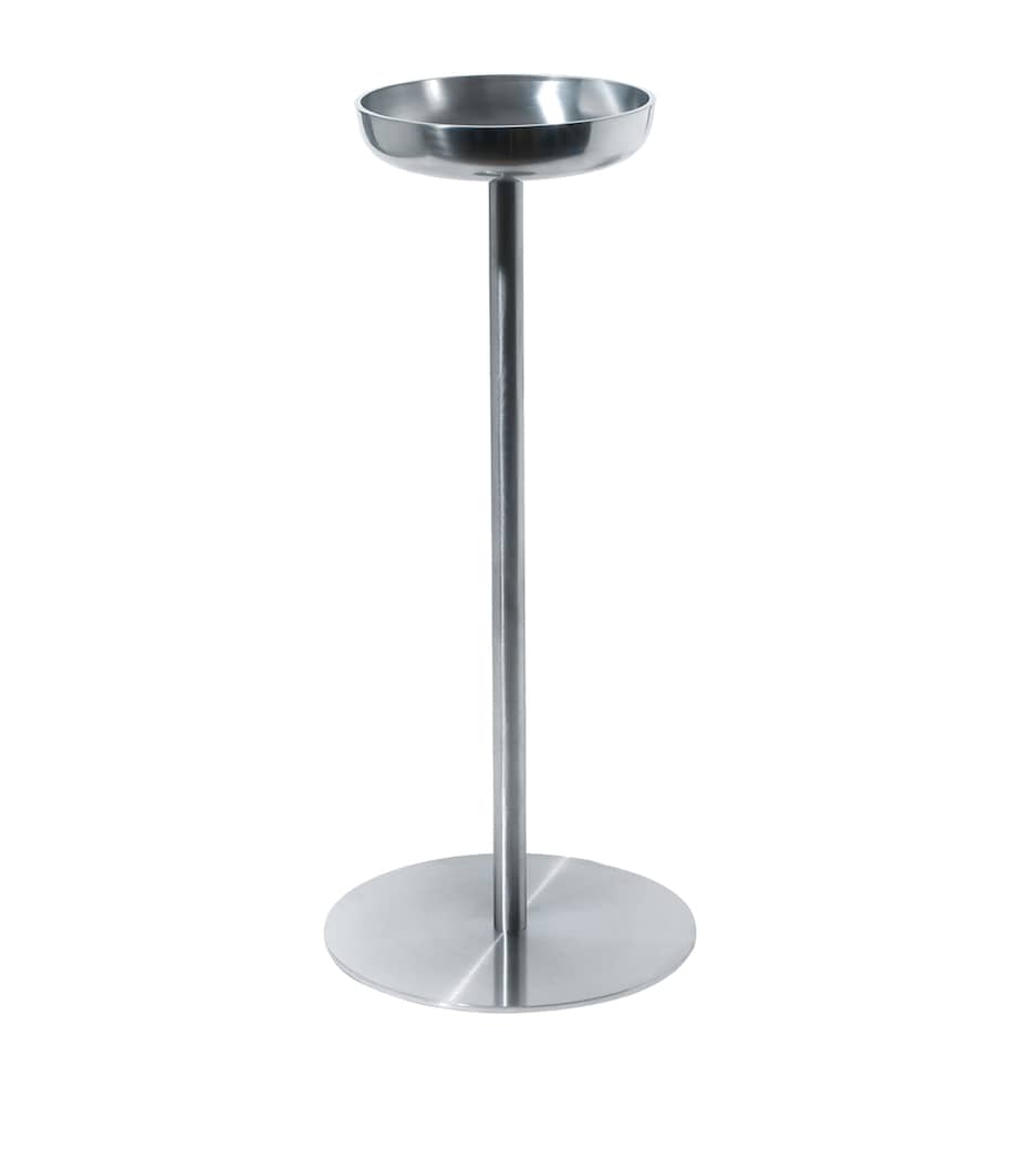 Alessi JM26 wine cooler stand 63cm polished stainless steel (British brand)