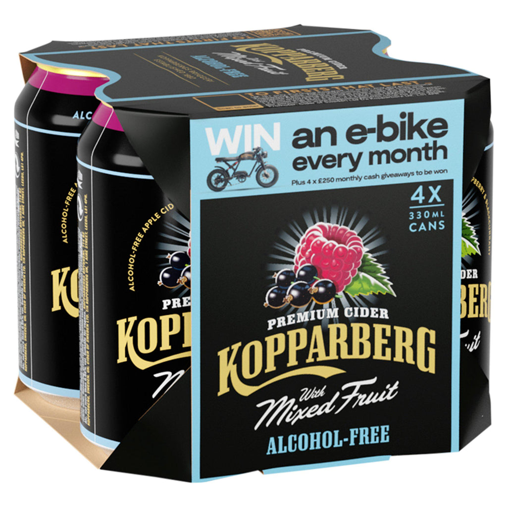 Kopparberg Alcohol Free Premium Cider with Mixed Fruit 4x330ml