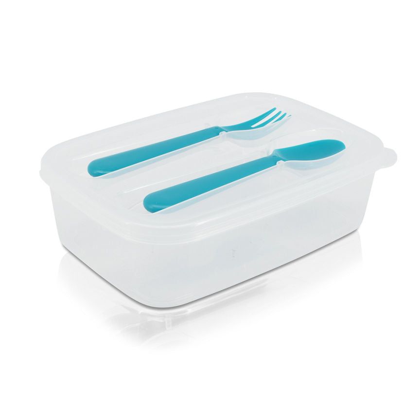 George Home Lunch Box with Cutlery General Household ASDA   