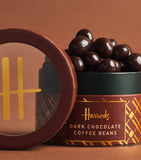 Harrods dark chocolate coated coffee beans 90g - British product