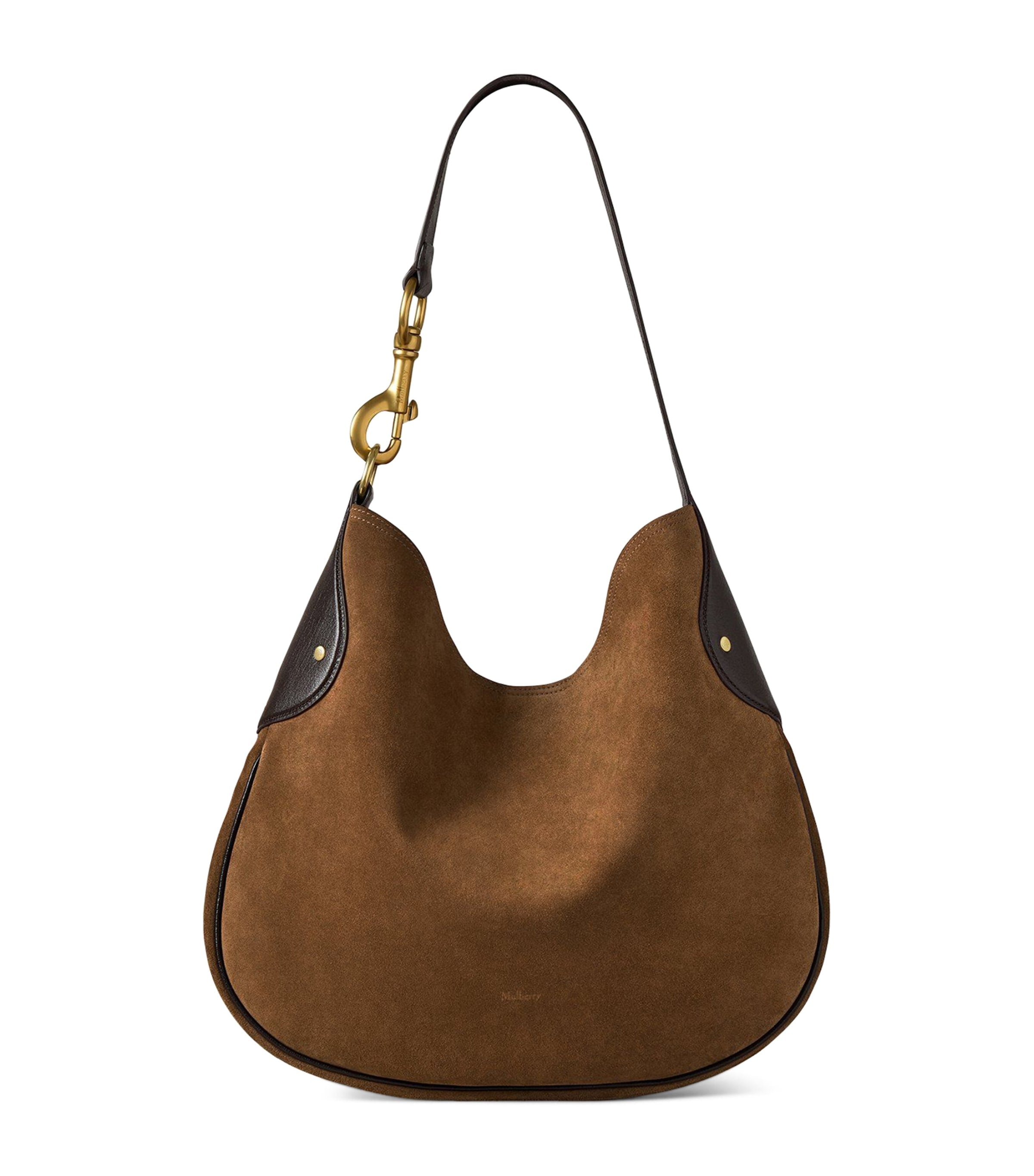 Mulberry suede Hackney shoulder bag, imported from the UK