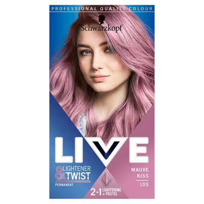 LIVE Lysner + Twist Permanent Lilla Hårfarge Mauve Kiss