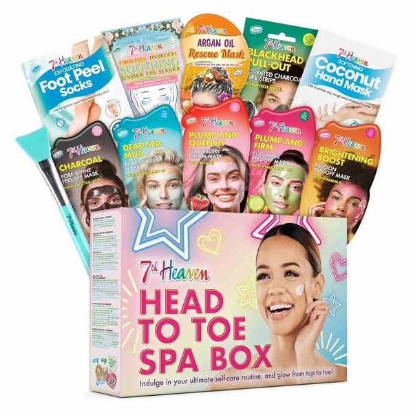 7th Heaven Head To Toe spa gift box with masks - British product