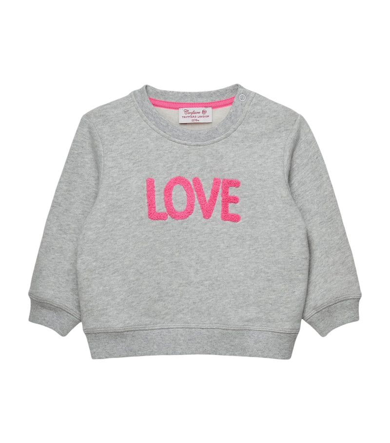 Trotters Cotton Love sweatshirt 3-24 months (British brand)