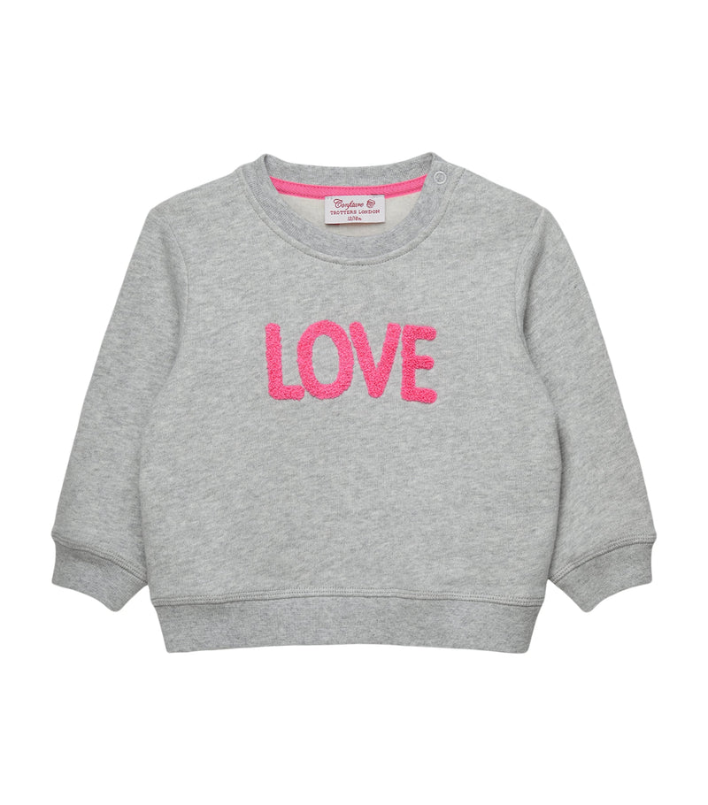 Trotters Cotton Love sweatshirt 3-24 months (British brand)