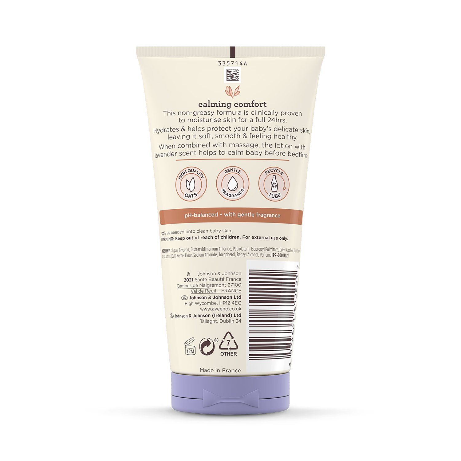 Aveeno Baby Calming Comfort Bedtime Lotion 150ml - British product