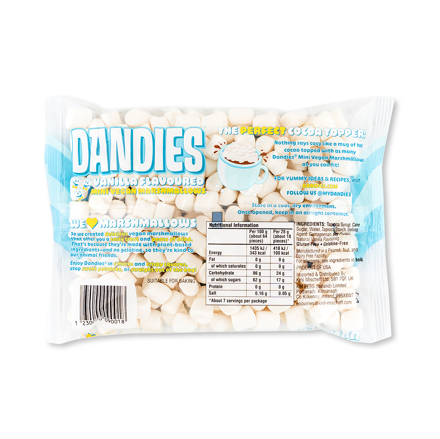 Dandies Mini Vegan Vanilla Marshmallows 200g