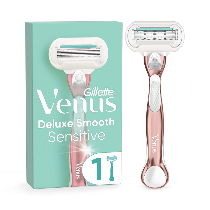Venus Deluxe Smooth Sensitive RoseGold razor 1 blade, UK version