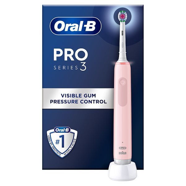 Oral-B Pro 3 3000 3D White Pink Electric Toothbrush by Braun GOODS Superdrug   