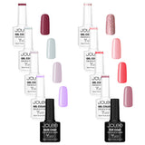 JoLee Gel Nail Polish Set 10x10ml - 8 Colours + Top & Base GOODS Superdrug   