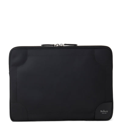 Housse d'ordinateur portable en cuir Belgrave Mulberry
