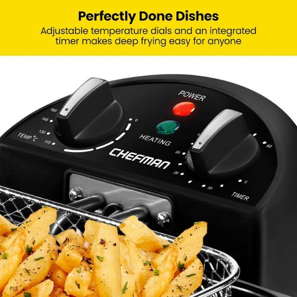 Chefman deep fat fryer with basket strainer 4.3 litre (British brand)