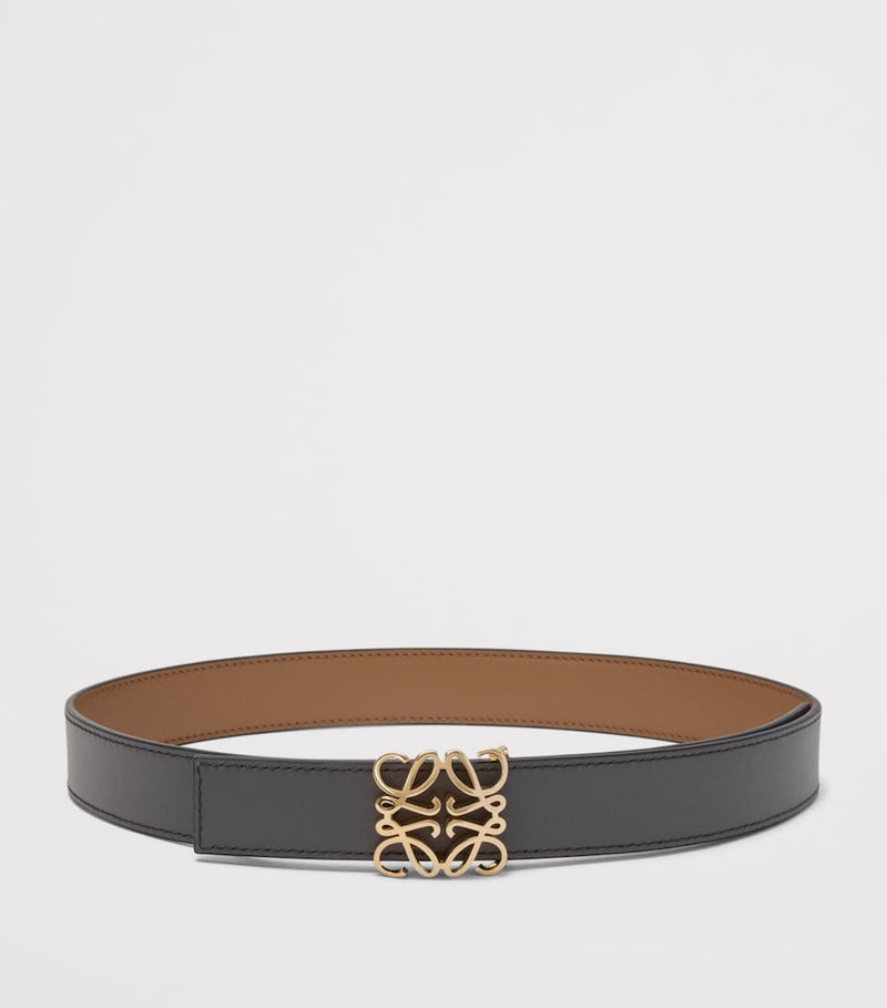 LOEWE reversible Anagram Bombé belt 3cm - British product