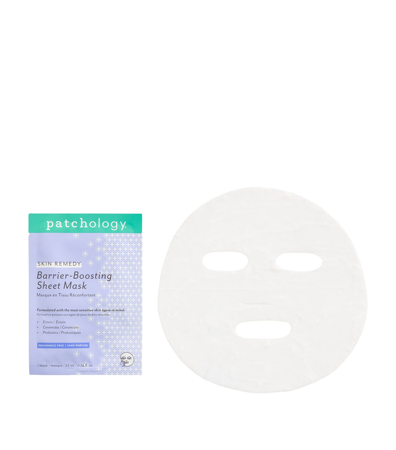 Patchology Skin Remedy Barrier-Boosting sheet mask pack of 4, imported from the UK