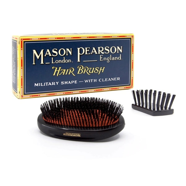 Mason Pearson small extra bristle military hairbrush black - British product