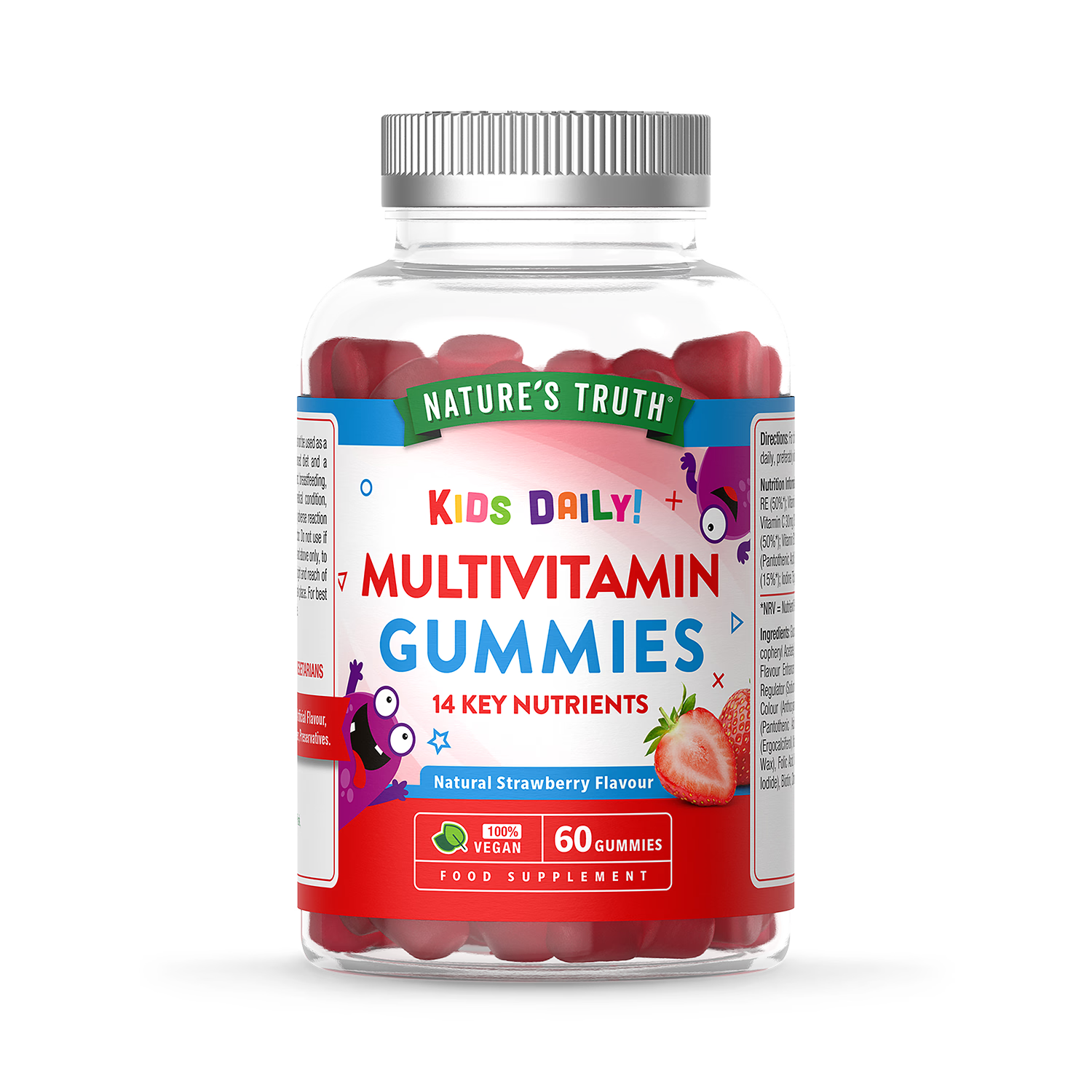 Nature's Truth multivitamin gummies strawberry flavour 60 count - British product