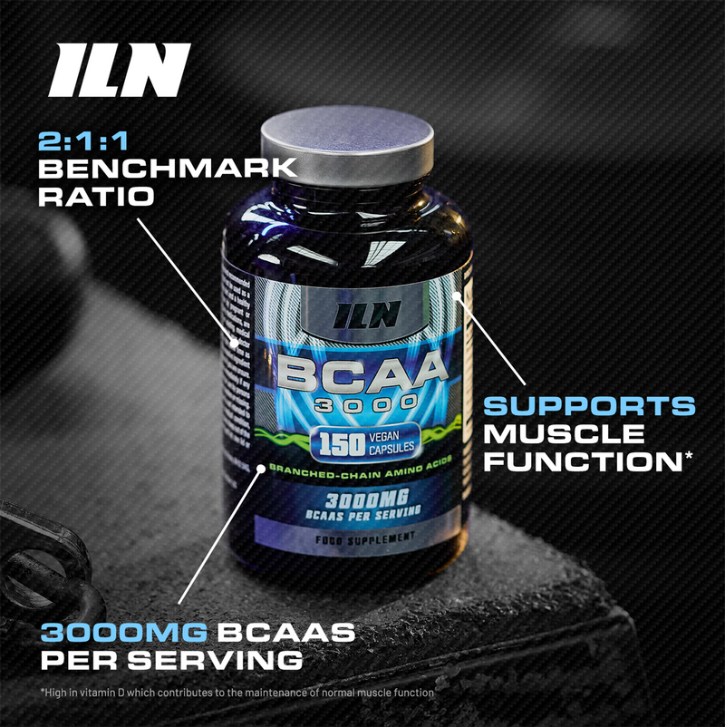Iron Labs BCAA capsules 3000mg 150 vegetarian capsules, UK version