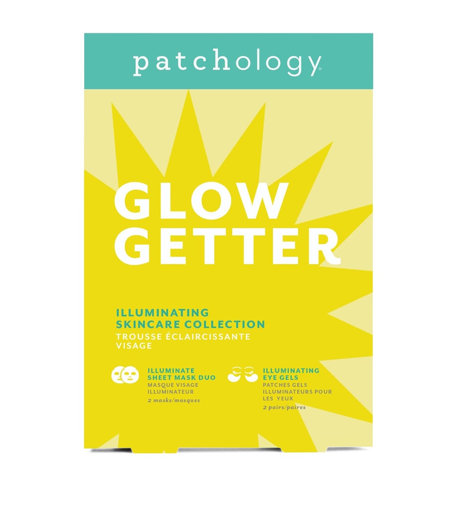 Patchology illuminating skincare gift set with sheet masks and eye gels, imported from the UK