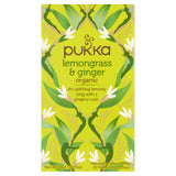 Pukka Organic Lemongrass & Ginger Herbal Tea Sachets x20 36g All tea Sainsburys   