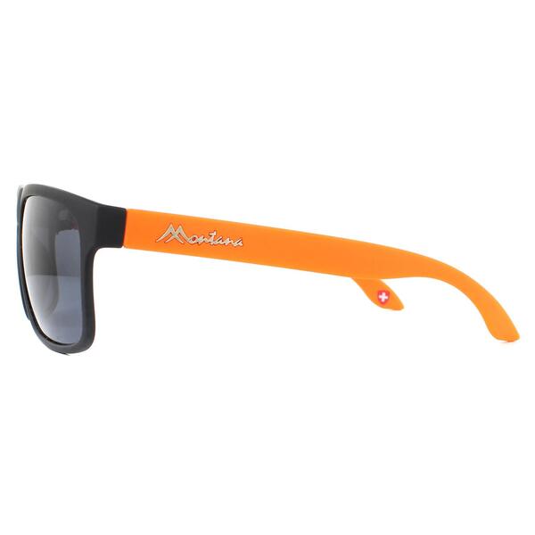 Montana MP37 black polarised unisex sunglasses, imported from the UK