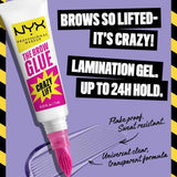 NYX The Brow Glue Crazy Lift brow product, imported from the UK